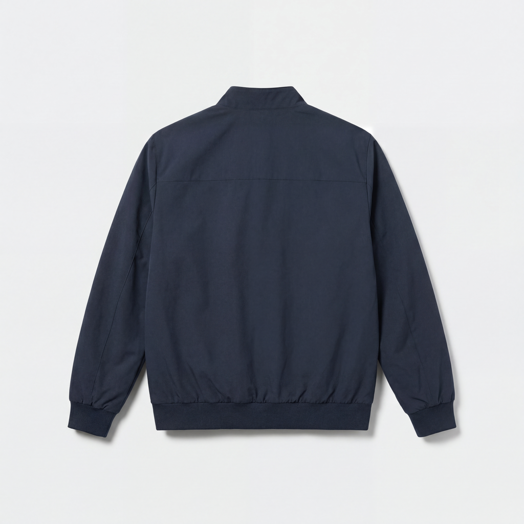 District Capital Essential Zip Jacket – Navy Blue