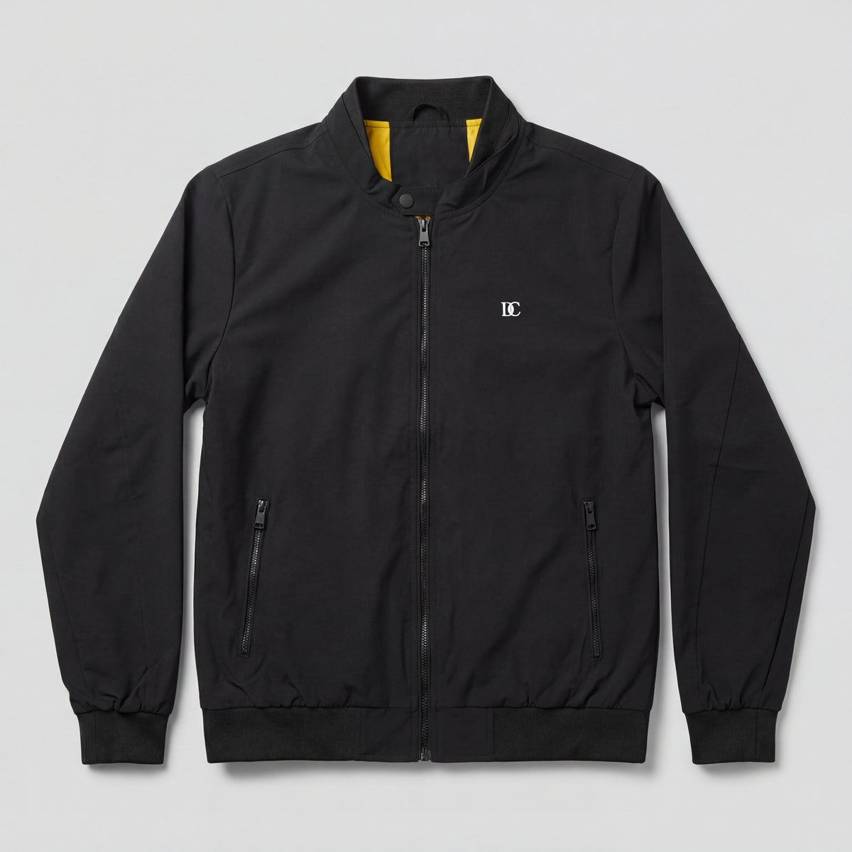 District Capital Essential Zip Jacket – Black