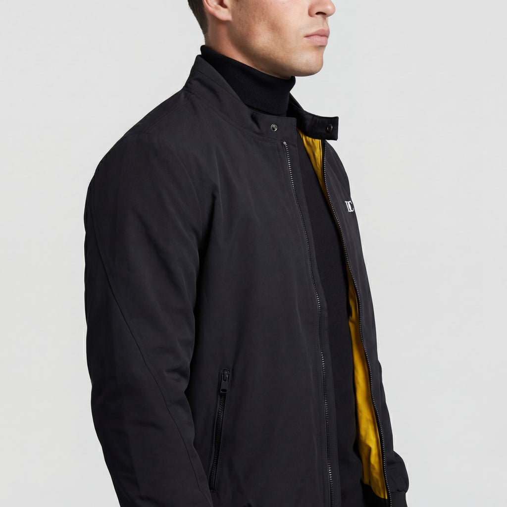 District Capital Essential Zip Jacket – Black